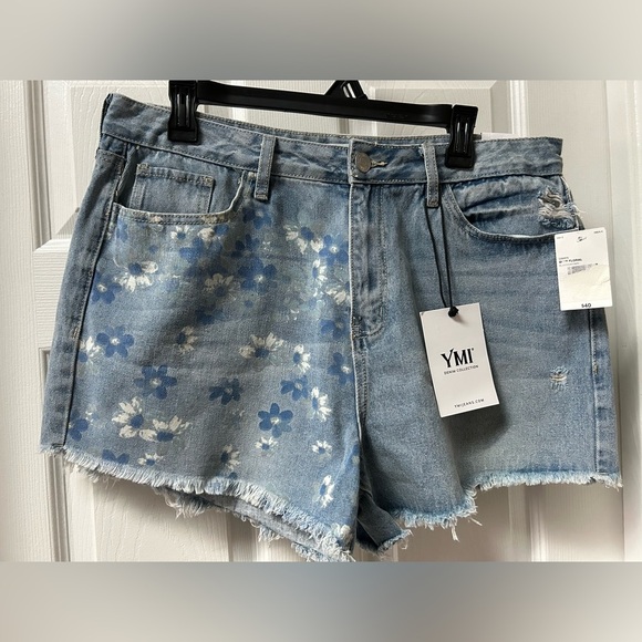 YMI Pants - NWT YMI High rise denim shorts